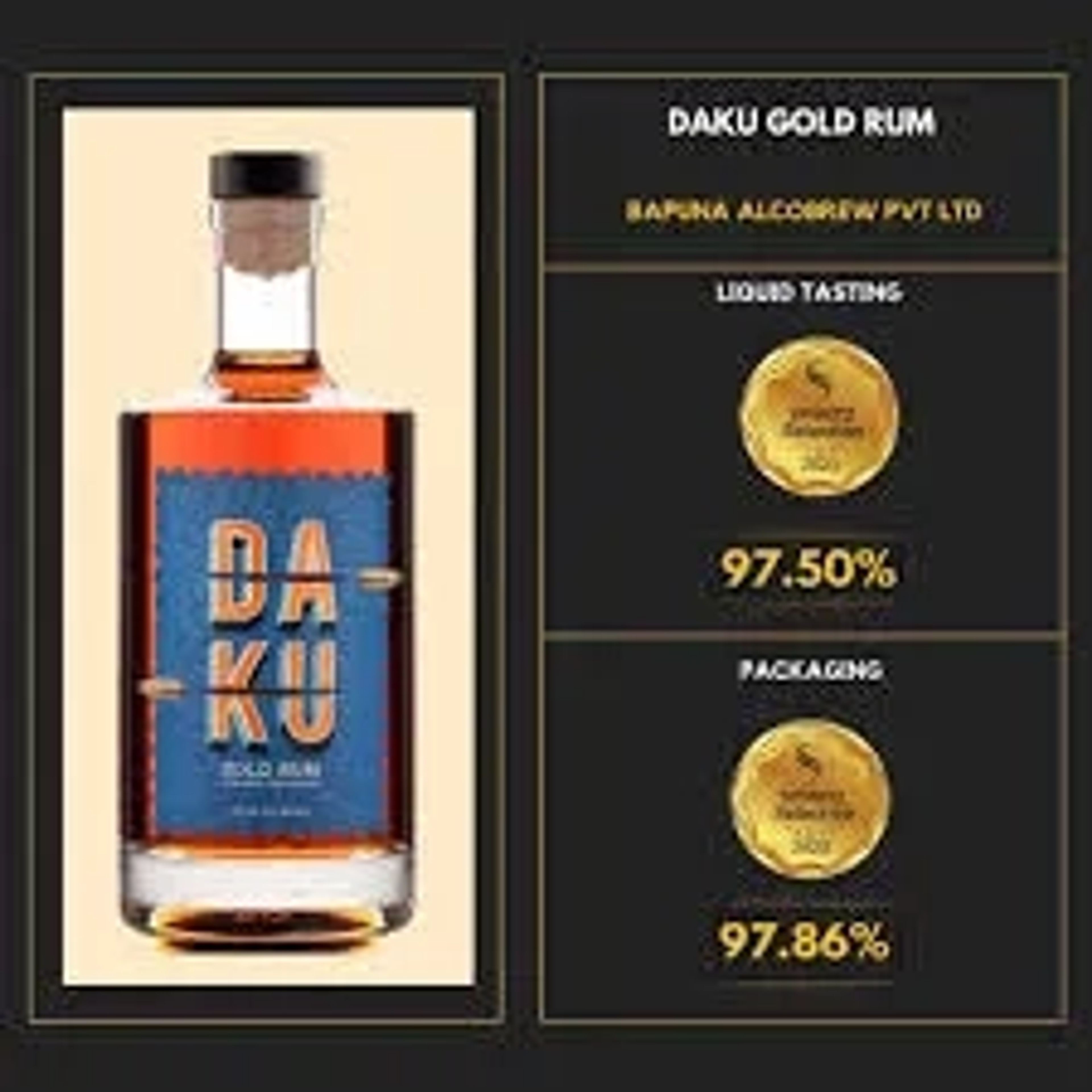 Daku Daku Gold Rum 750ml price in Asansol