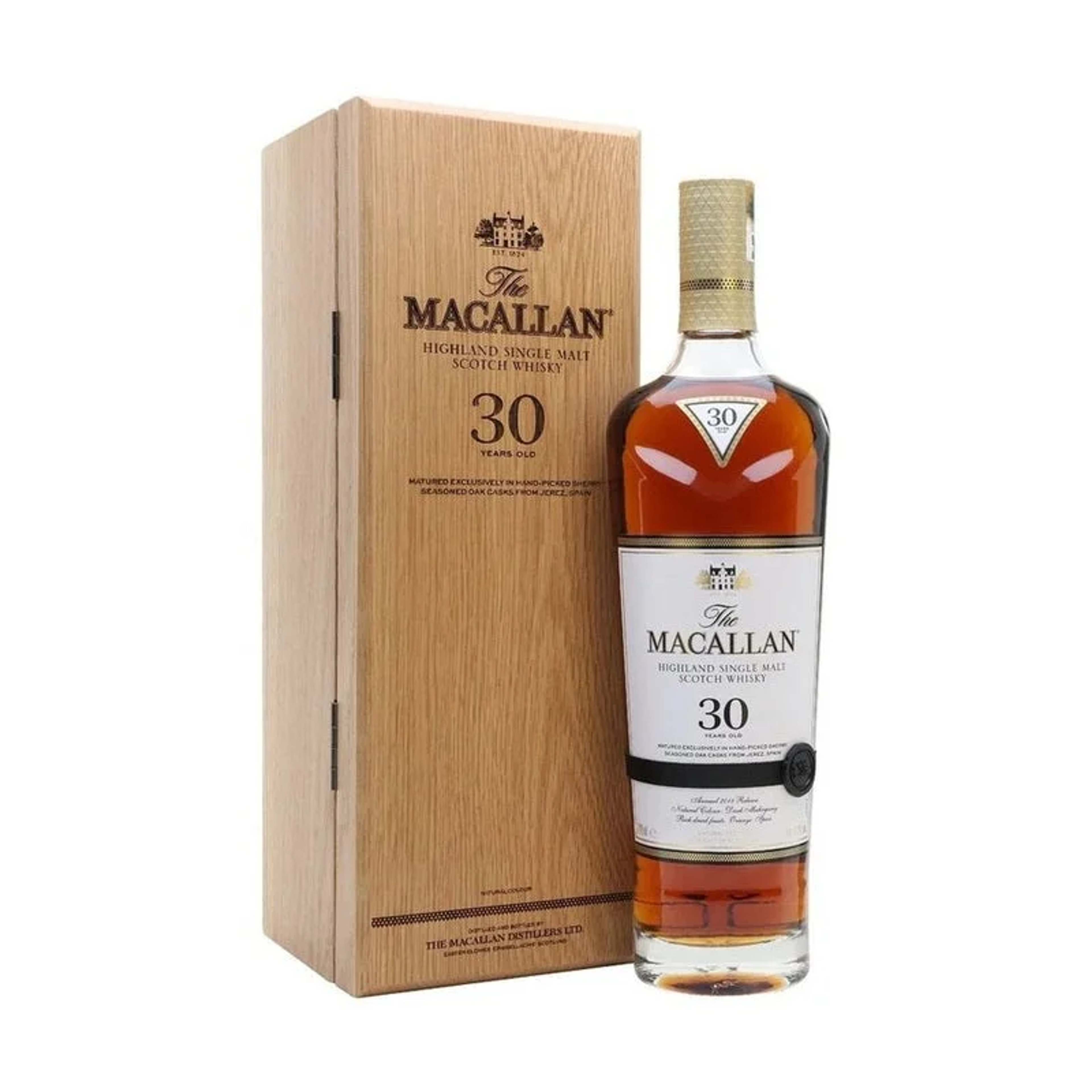 The Macallan Highland Single Malt Scotch Whisky 30 Years Old Sherry Oak price in Thane