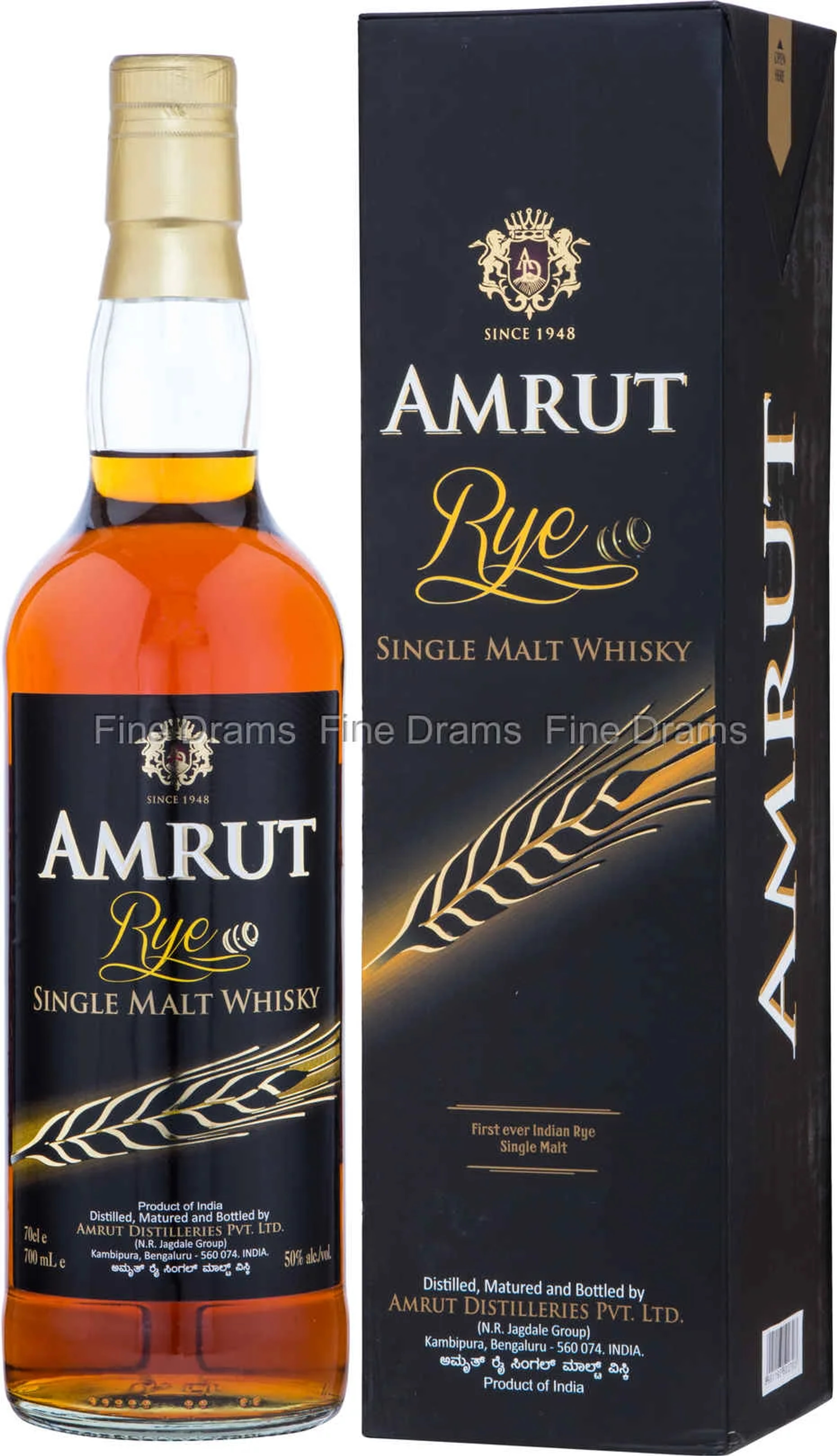 Amrut Rye Single Malt Whisky price in Asansol