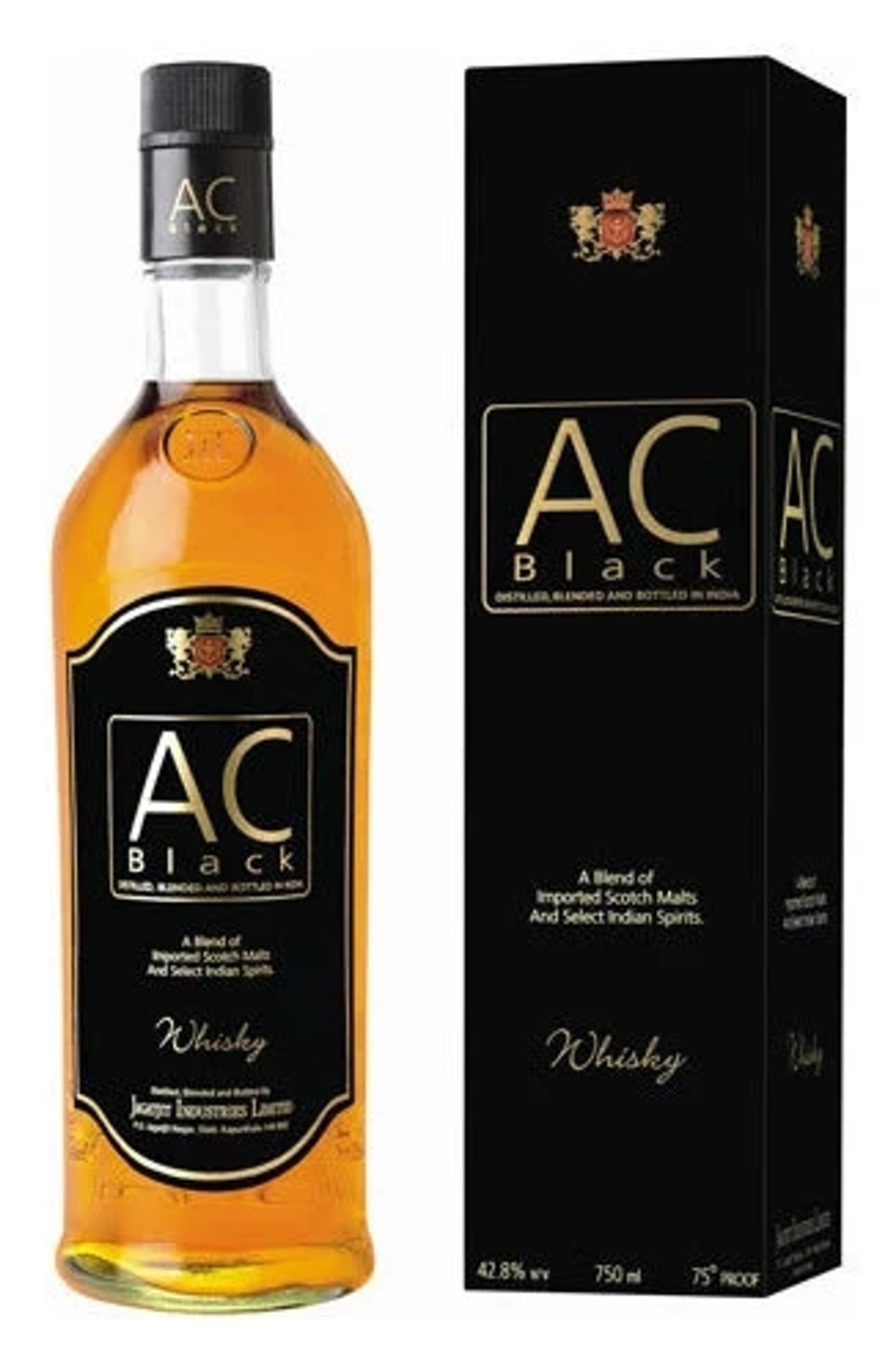 AC AC Black Luxury Pure Grain Whisky 750ml price in Mysore