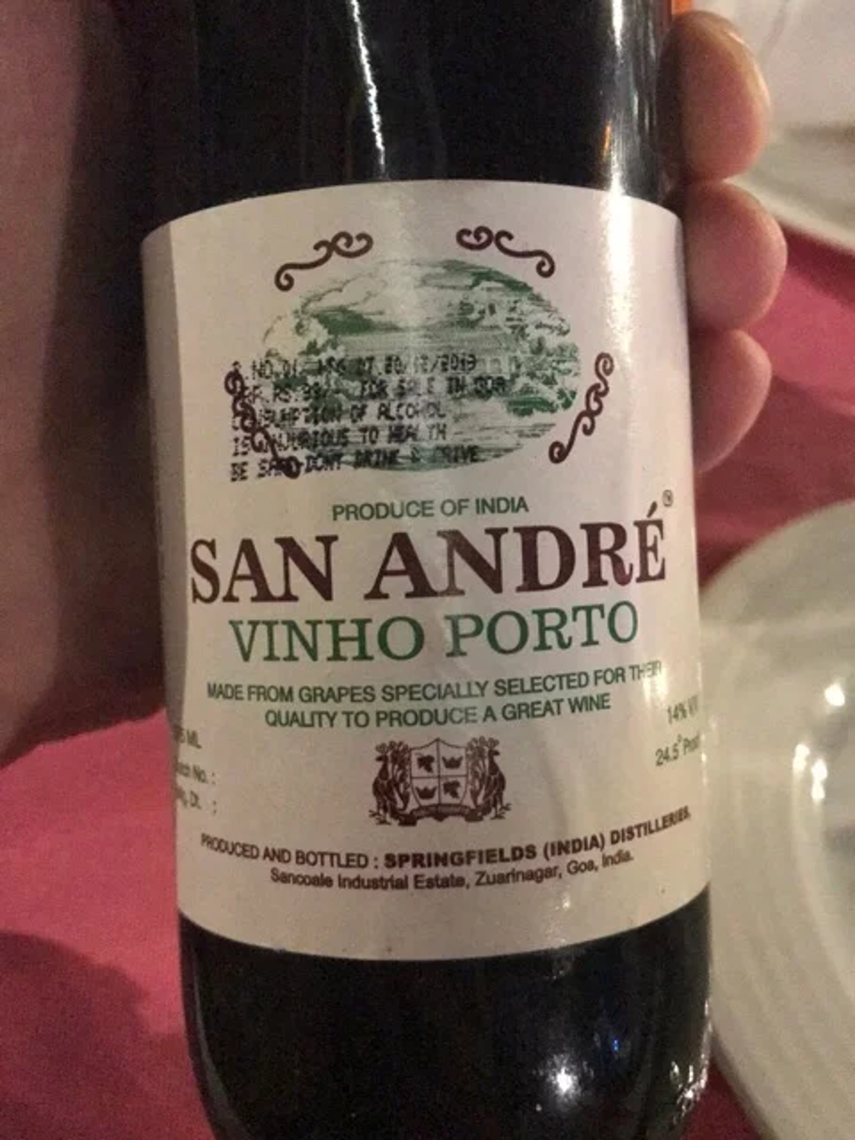 Port San Andre Port Wine 375ml price in Thane